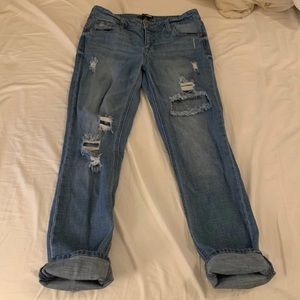 Comfy Distressed Mom Jeans